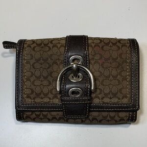 Coach Brown and Dark Brown Wallet